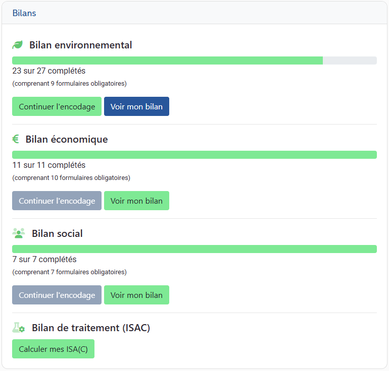 Barres de progression DECiDE